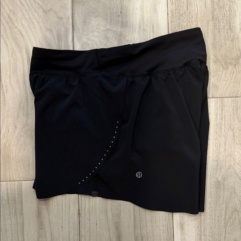 lululemon athletica Black Athletic Skort with Reflective Dots